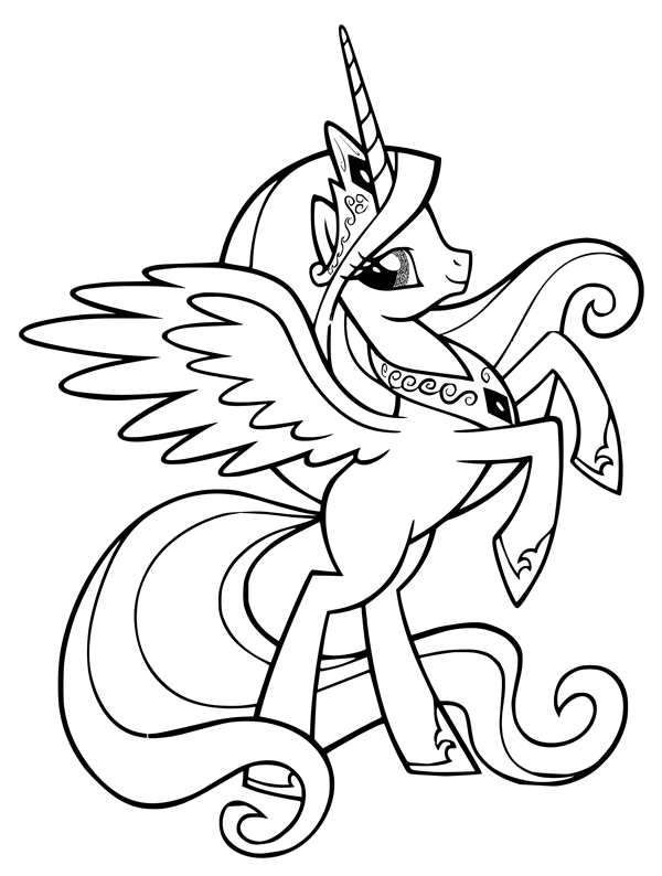 Раскраски my little Pony Искорка