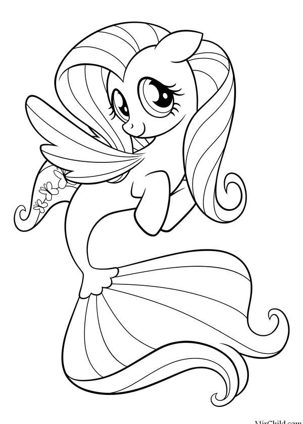 Раскраски my little Pony Искорка