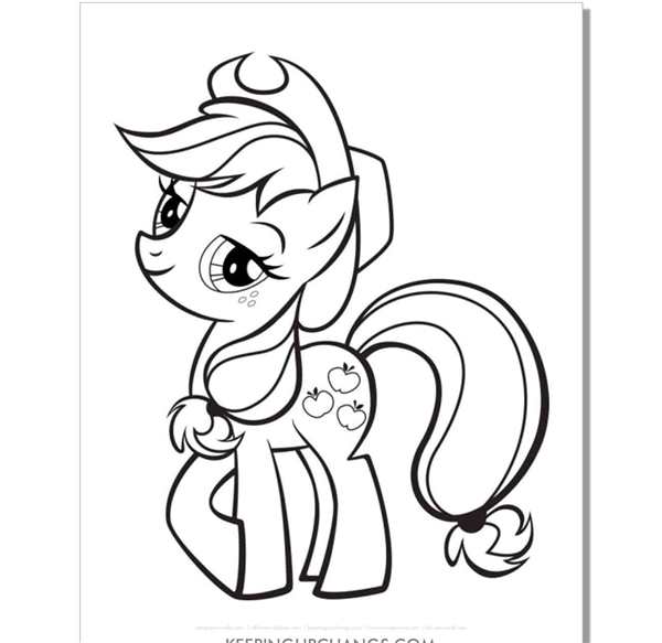 Раскраска my little Pony Эпплджек