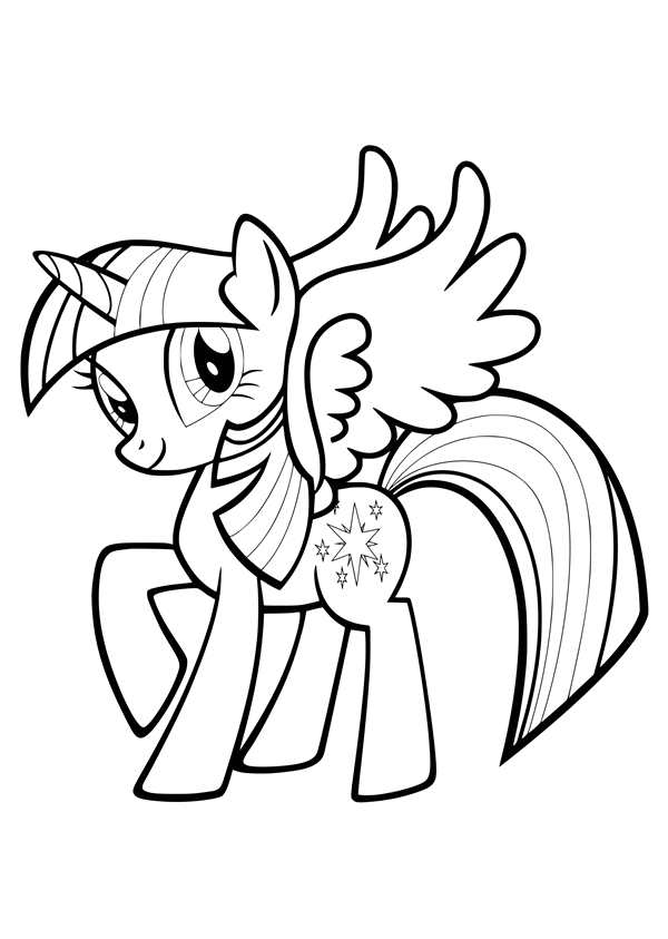 Раскраски my little Pony принцесса Селестия