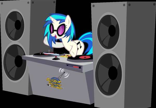 Раскраска Поняшка DJ Пон3 для творчества и веселья