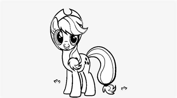 Раскраска my little Pony Эпплджек