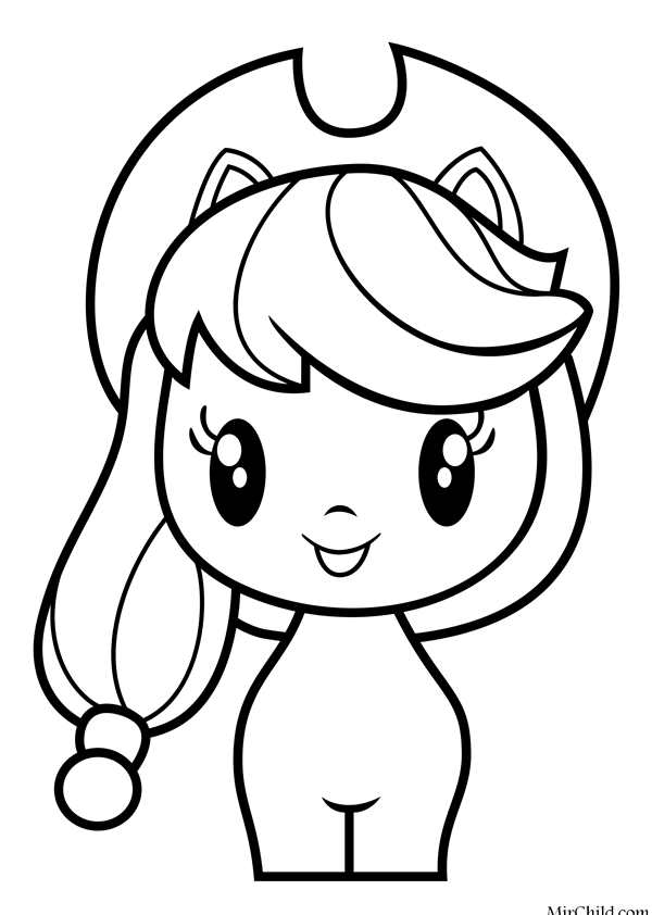 Раскраска my little Pony Эпплджек