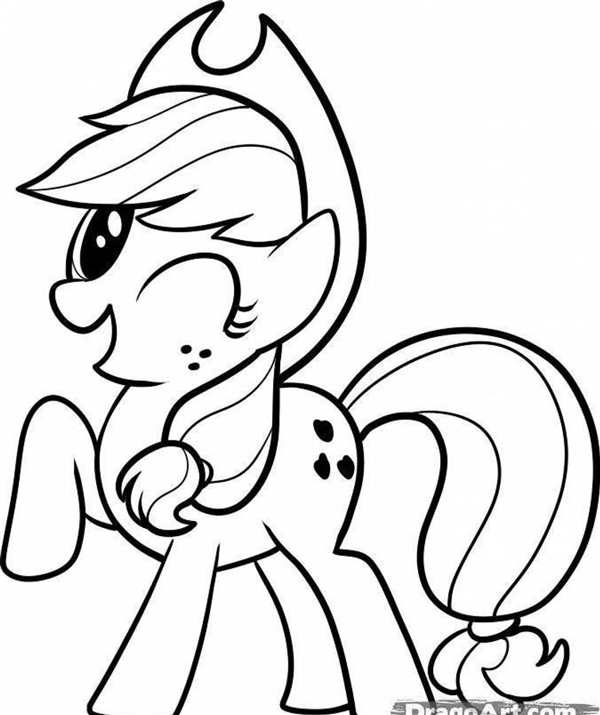 Раскраска my little Pony Эпплджек