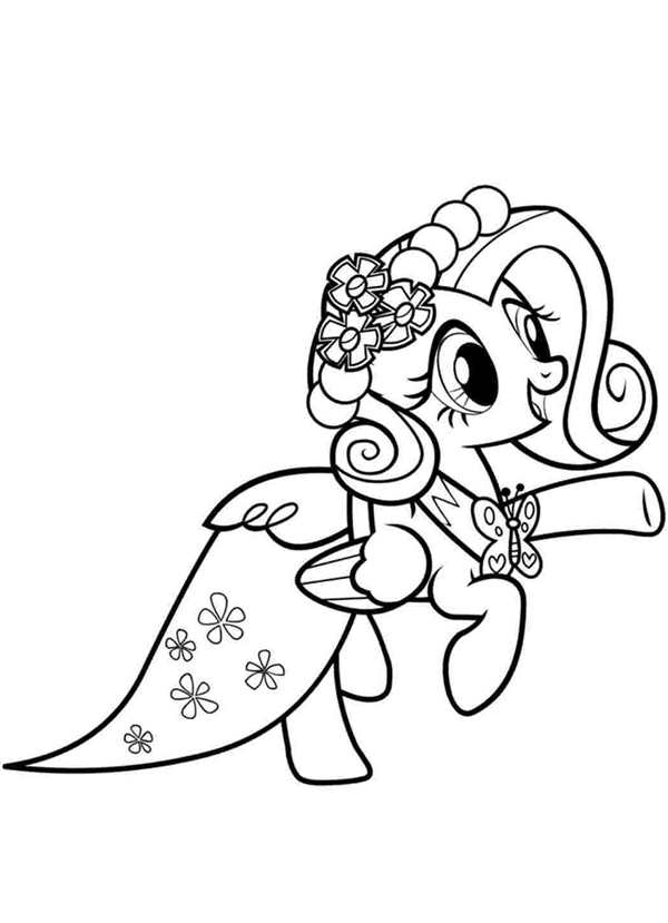 Раскраска my little Pony Флаттершай
