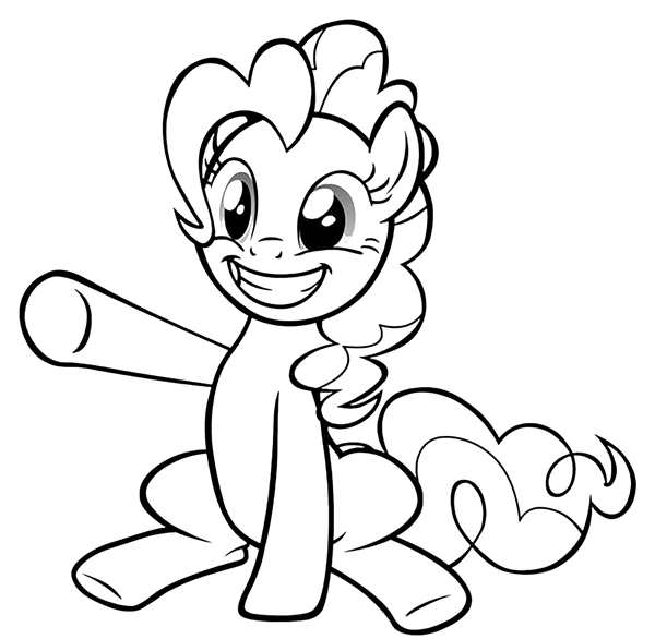My little Pony раскраска Пинки Пай