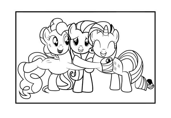 My little Pony раскраска Пинки Пай