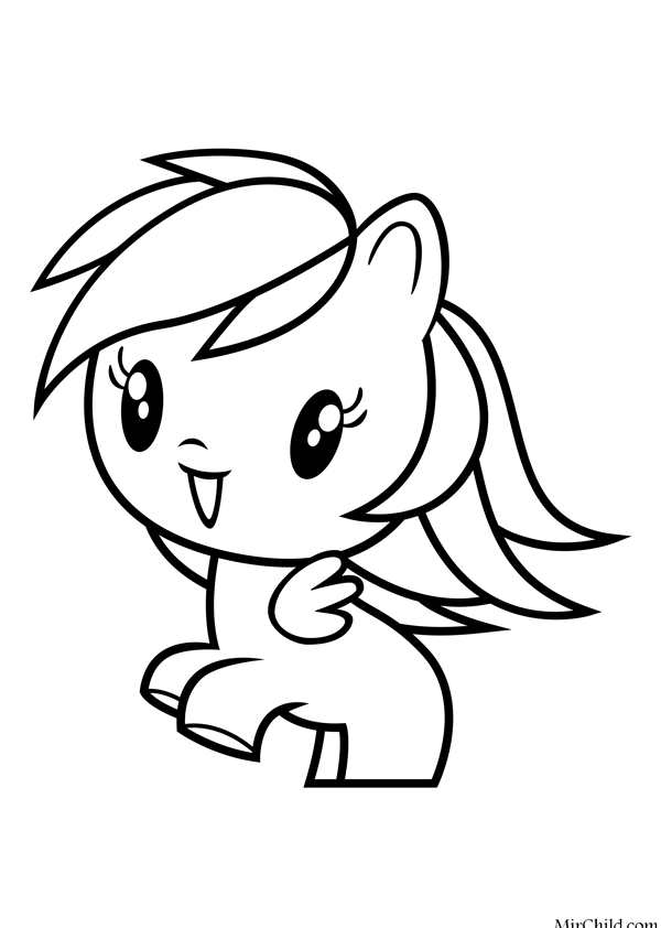 My little Pony раскраска Рарити