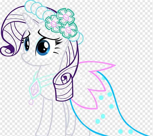 My little Pony раскраска Рарити