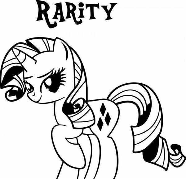 My little Pony раскраска Рарити