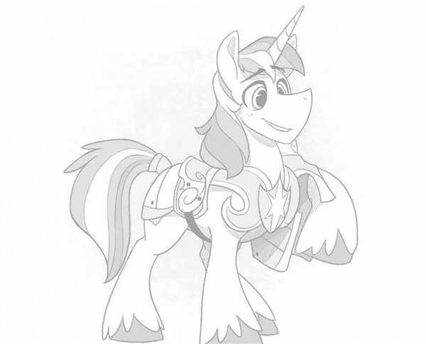 Раскраска my little Pony Шайнинг Армор