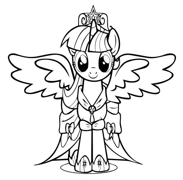 Раскраски my little Pony Искорка