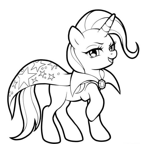 My little Pony раскраска Сансет Шиммер