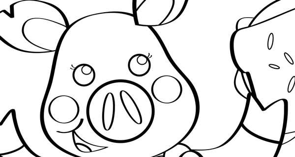 Раскраска Piggy из РОБЛОКС