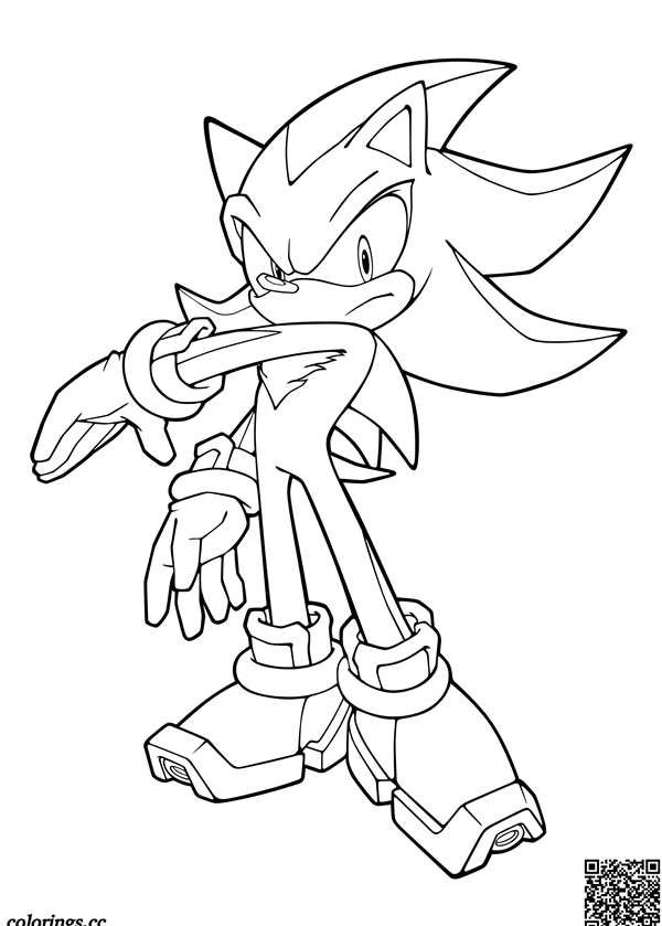 Sonic Adventure 2 раскраска Соник
