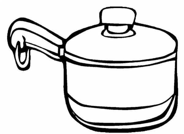 Кастрюля раскраска