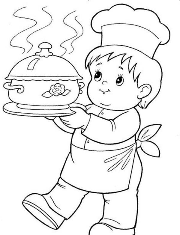 Повар рисунок