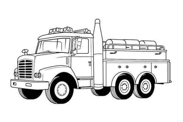 Раскраска Пожарная машина Iveco Яркий Способ Увлекательного Обучения