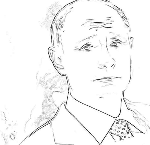 Председатель раскраска