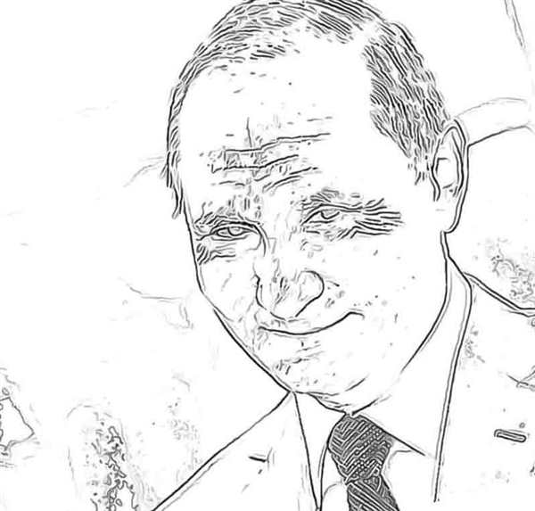 Председатель раскраска