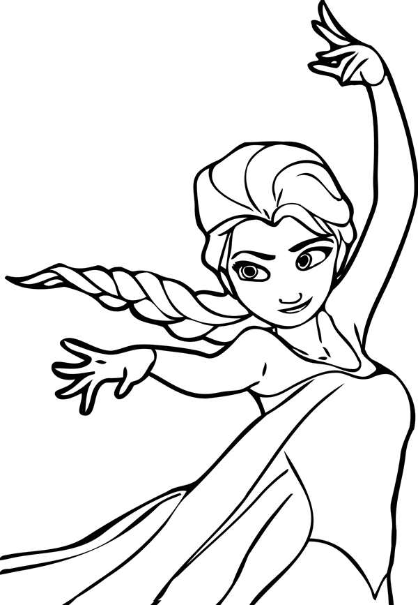 Раскраски для девочек Elsa Anna