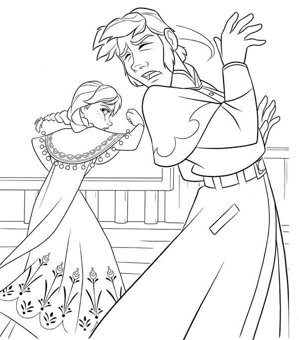 Раскраска Anna Elsa