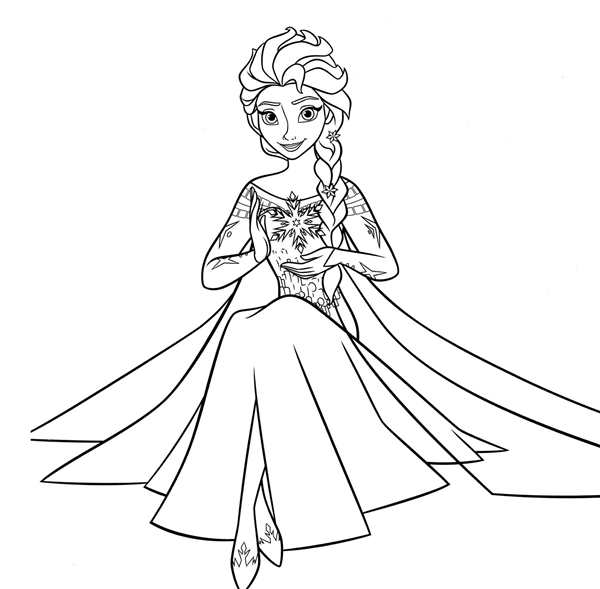 Раскраска Anna Elsa