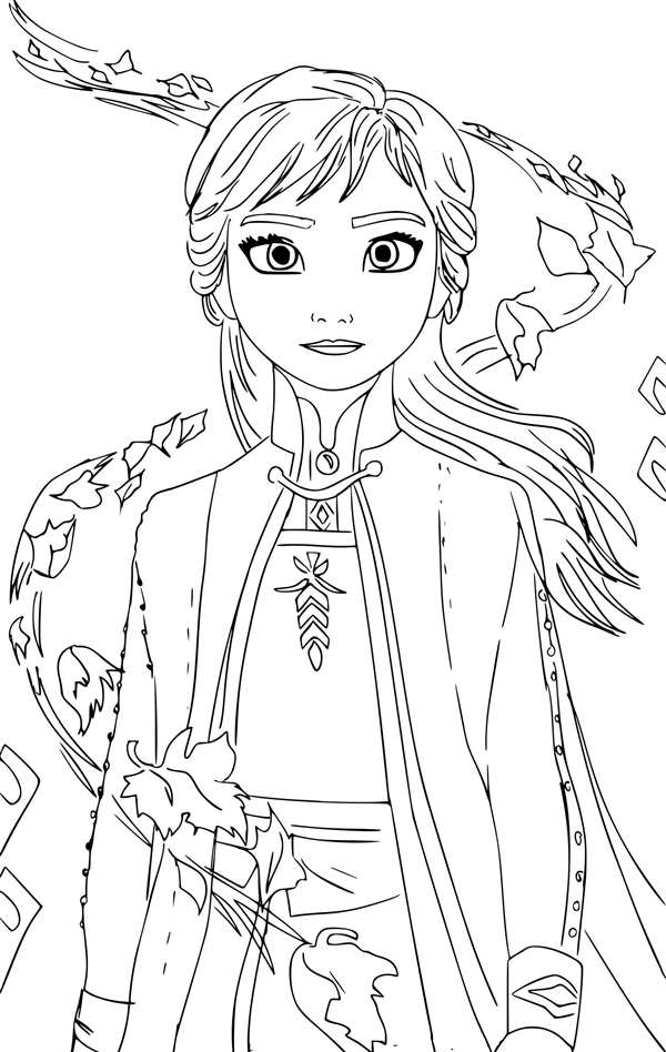 Раскраска Anna Elsa