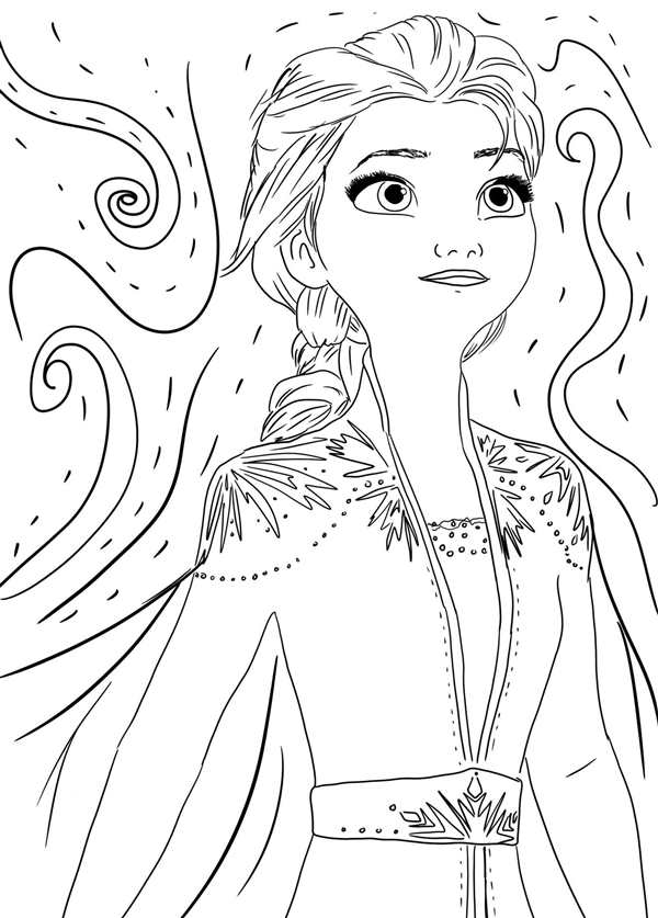 Раскраска Anna Elsa