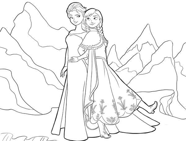 Раскраска Anna Elsa