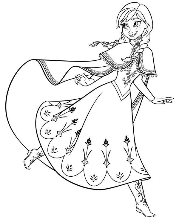 Принцессы Elsa raskraska