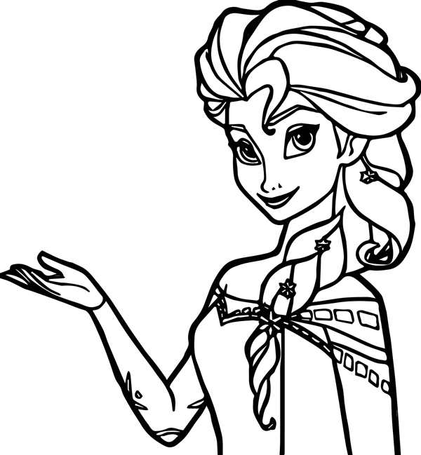 Раскраски для девочек Elsa Anna