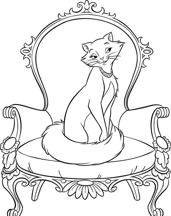 Раскраска Королевские питомцы Дисней
