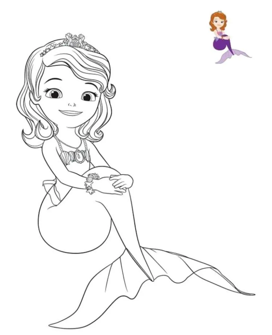 Раскраска София прекрасная Princesa