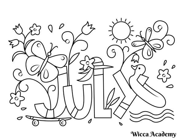 Summer Holidays раскраски