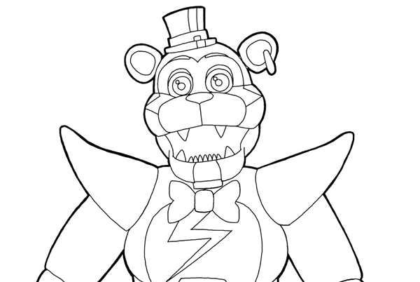 FNAF раскраска
