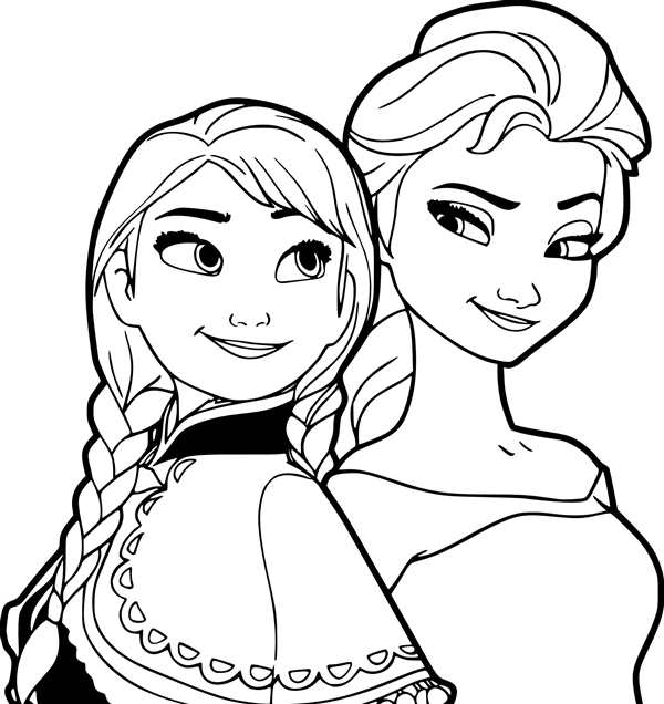 Раскраска Anna Elsa