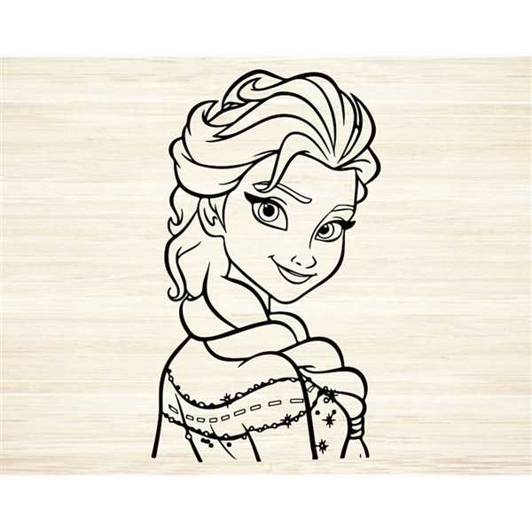 Раскраска Anna Elsa