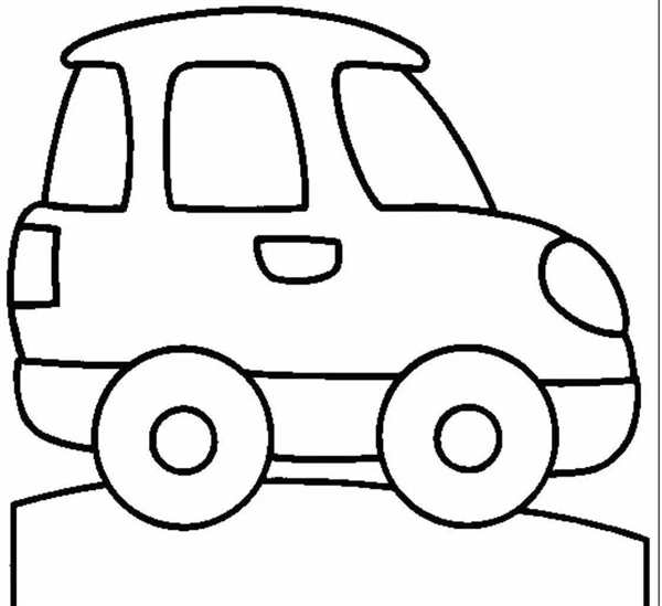Автомобиль раскраска для малышей