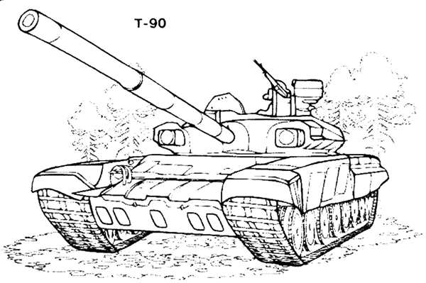 Танк т-34-85 раскраска