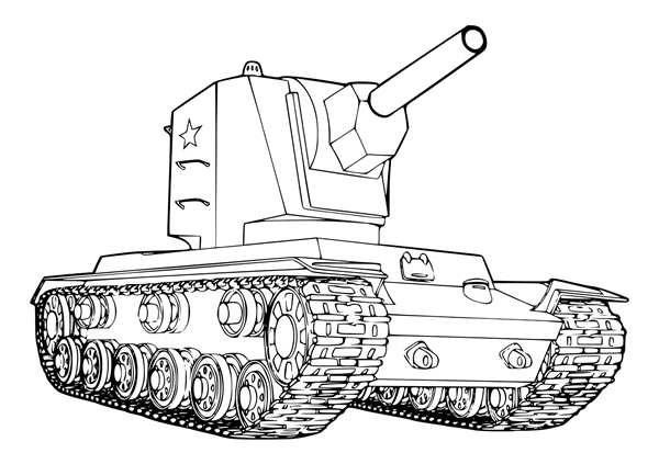 Раскраска танк Су 152