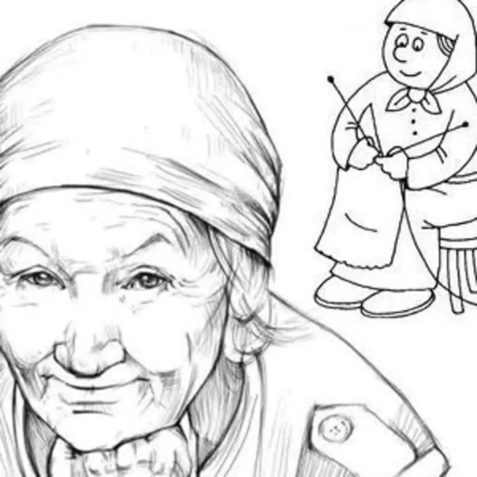 Рисунок бабушке на день рождения
