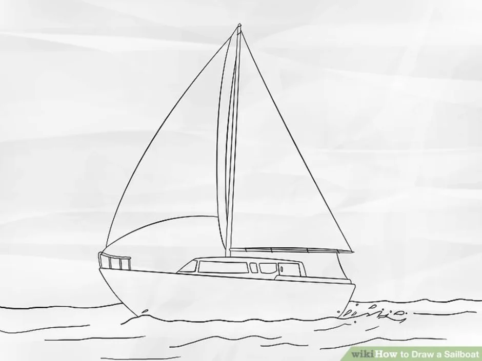 Раскраска. Кораблик