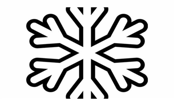 Снежинка раскраска