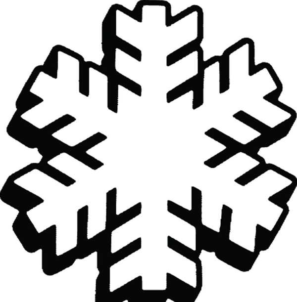 Снежинка раскраска