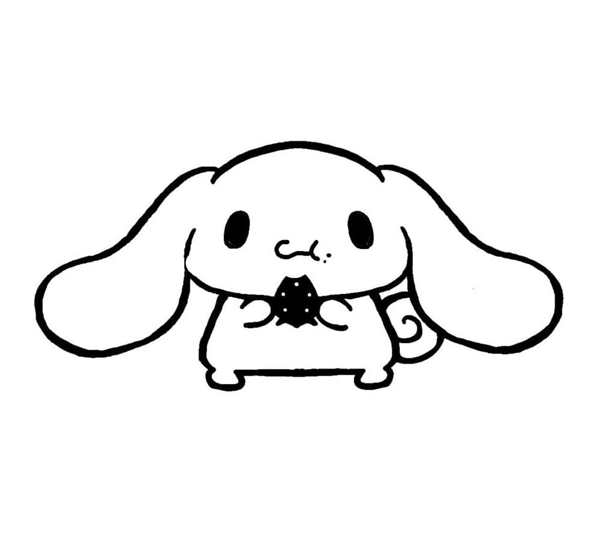Cinnamoroll черно белый
