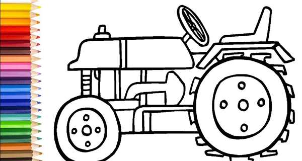 Raskraska для детей Traktor