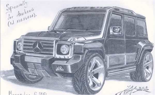 Раскраска Мерседес Гелендваген g63