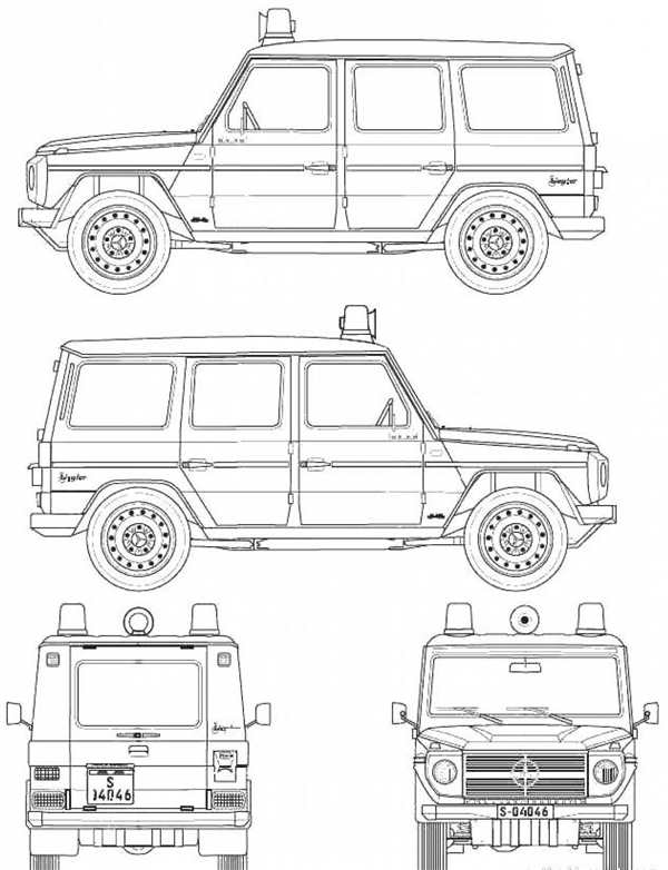 Мерседес Гелендваген g 63 чертежи