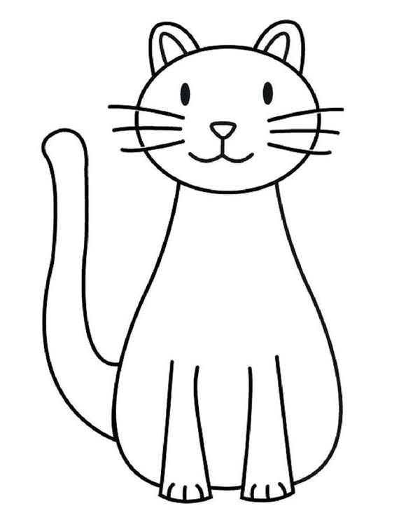 Котенок. Раскраска
